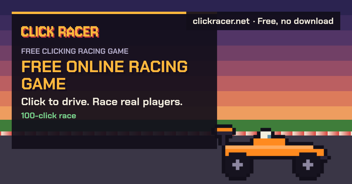 Free Online Racing Game – No Download | Click Racer